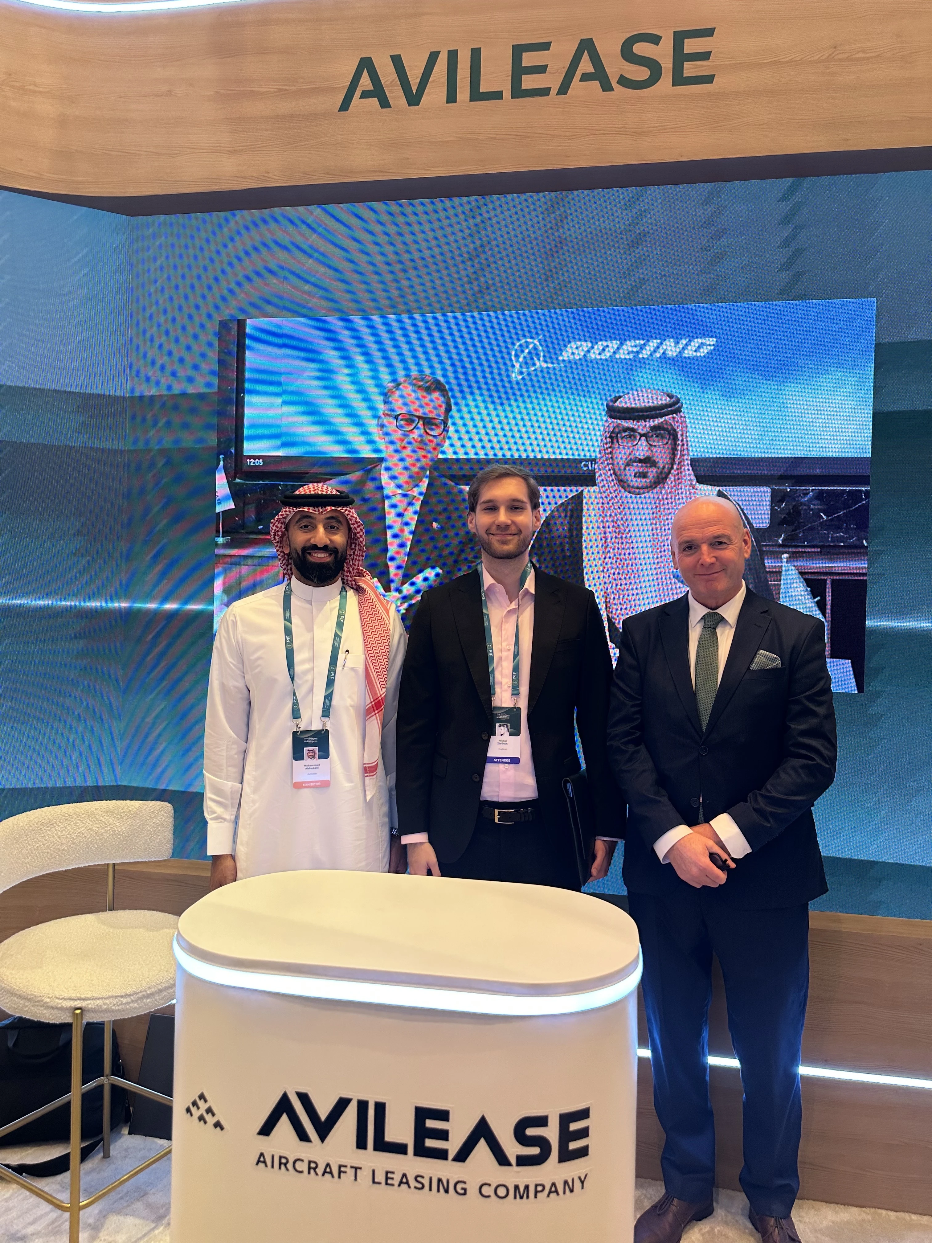 Crafton at AviLease aviation event in Saudi Arabia